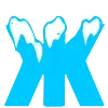 🖊 Эмодзи «ICE - красивый зимний шрифт со снежком» для Telegram