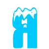 🖊 Эмодзи «ICE - красивый зимний шрифт со снежком» для Telegram