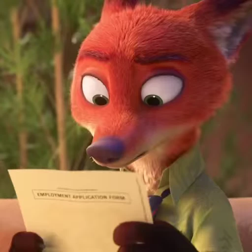 😮 Стикер «I'm Nick Wilde (Live)» для Telegram