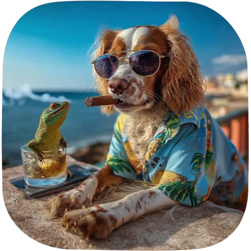 🐕 Стикер «Brainrot animals» для Telegram