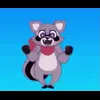 🤩 Эмодзи «Индиго Парк Енот» для Telegram