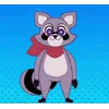 🤩 Эмодзи «Индиго Парк Енот» для Telegram