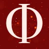 💥 Эмодзи «Бордовые буквы, иконки» для Telegram