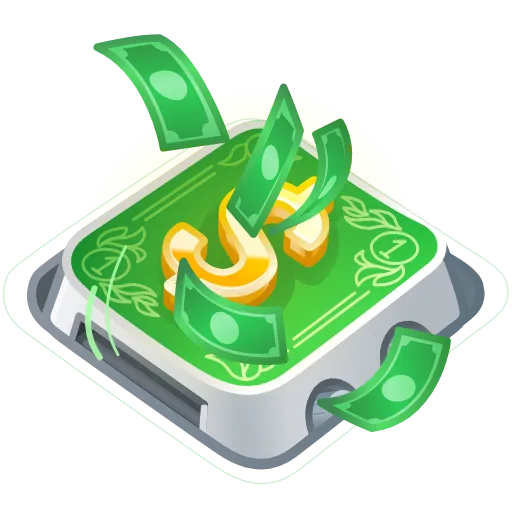 💵 Эмодзи «animated #random» для Telegram