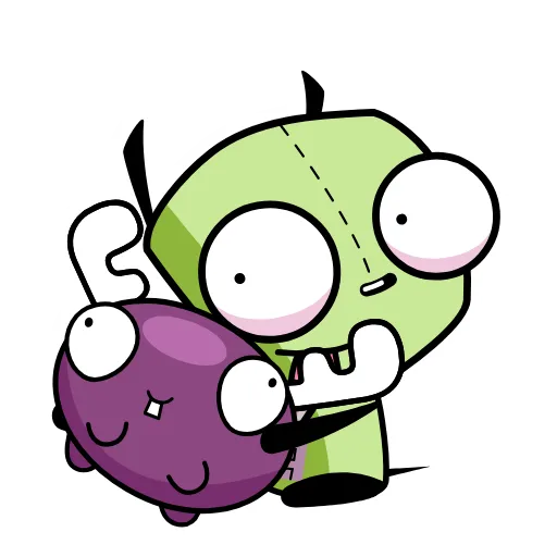 🤗 Стикер «Invader Zim» для Telegram
