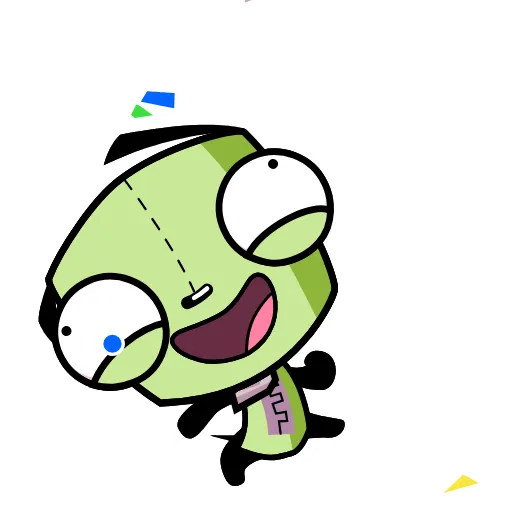 😄 Эмодзи «Invader Zim - пришелец Зим» для Telegram