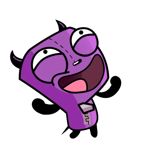 😄 Эмодзи «Invader Zim - пришелец Зим» для Telegram