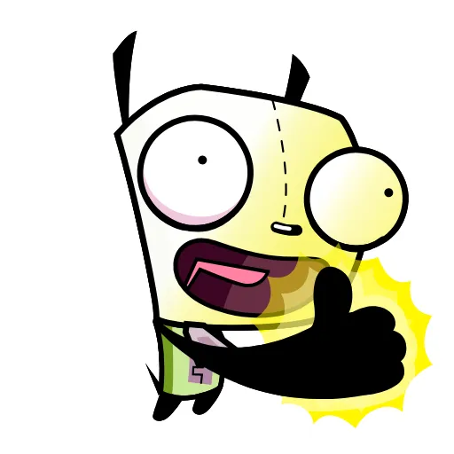👽 Эмодзи «Invader Zim - пришелец Зим» для Telegram