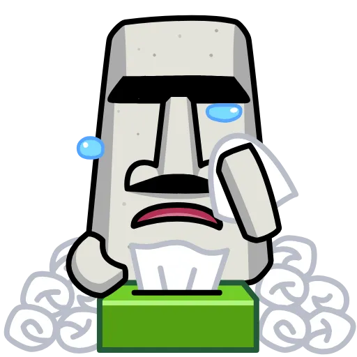 ⭐ Стикер «Истукан» для Telegram