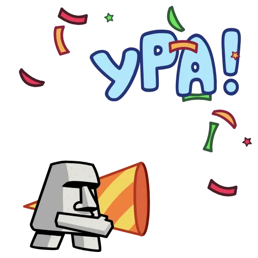 ⭐ Стикер «Истукан» для Telegram