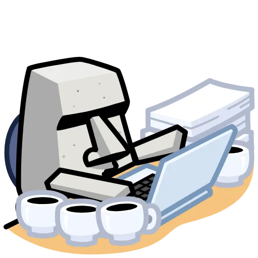 ⭐ Стикер «Истукан» для Telegram