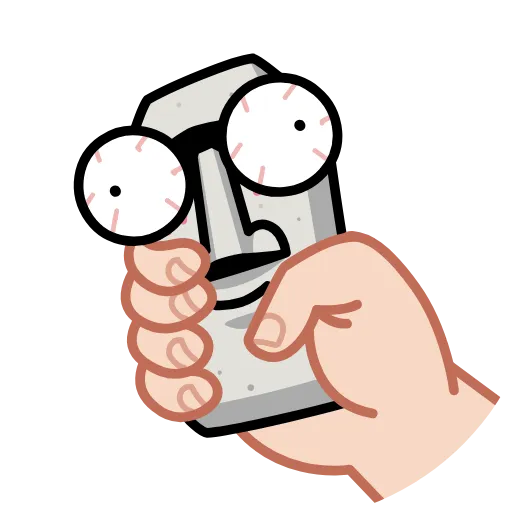 ⭐ Стикер «Истукан» для Telegram