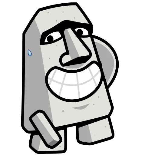 ⭐ Стикер «Истукан» для Telegram