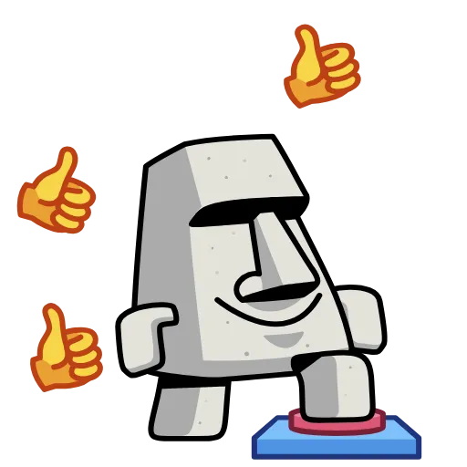 ⭐ Стикер «Истукан» для Telegram