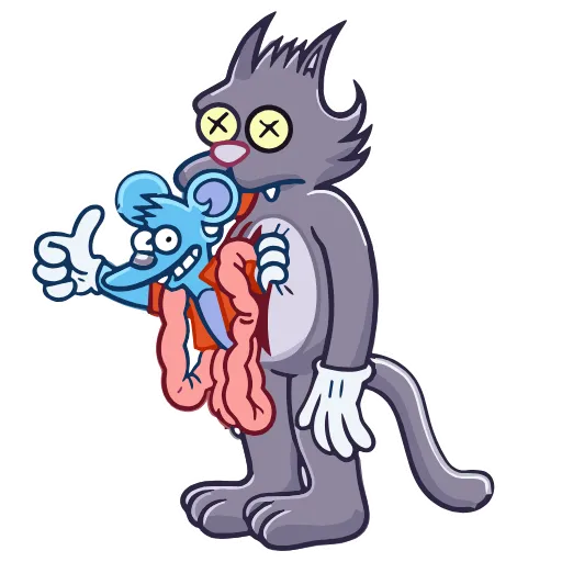 👍 Эмодзи «Itchy & Scratchy» для Telegram