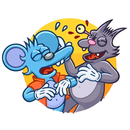 Стикерпак Itchy and Scratchy для Telegram