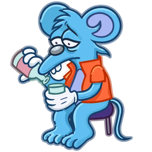 🥴 Эмодзи «Itchy & Scratchy» для Telegram