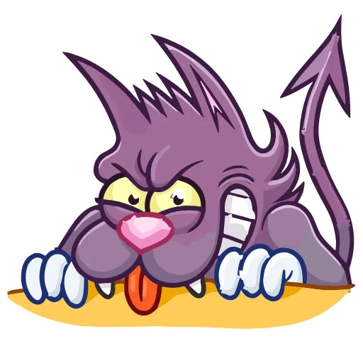 😈 Эмодзи «Itchy & Scratchy» для Telegram