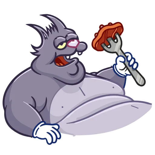 🍽 Эмодзи «Itchy & Scratchy» для Telegram