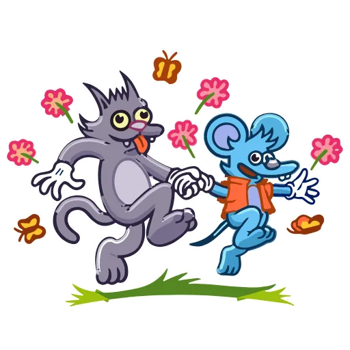 🌸 Эмодзи «Itchy & Scratchy» для Telegram