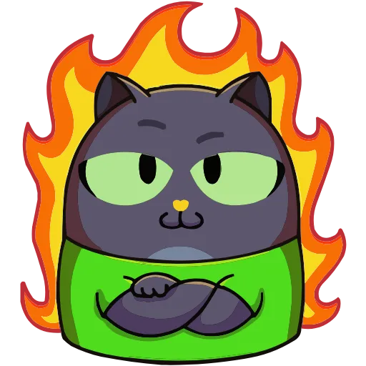 🔥 Эмодзи «Набор эмоджи с Котом из ВК в качестве» для Telegram