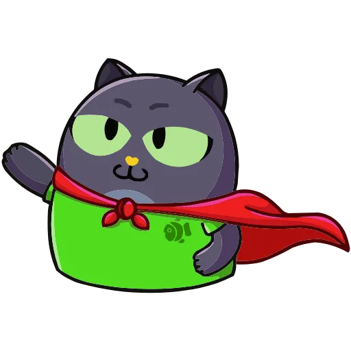 🦸‍♂️ Эмодзи «Набор эмоджи с Котом из ВК в качестве» для Telegram