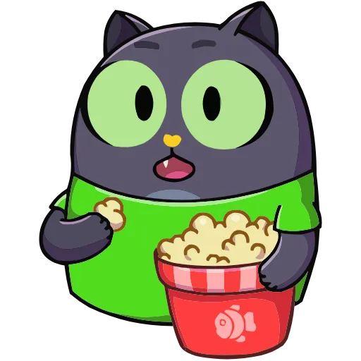 🍿 Эмодзи «Набор эмоджи с Котом из ВК в качестве» для Telegram