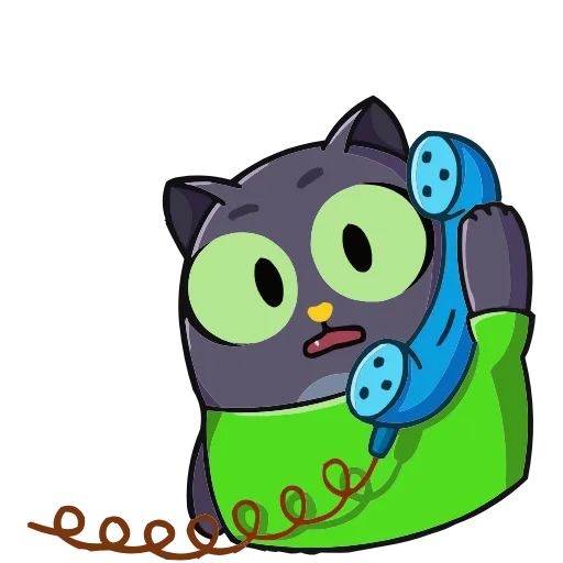 📞 Эмодзи «Набор эмоджи с Котом из ВК в качестве» для Telegram