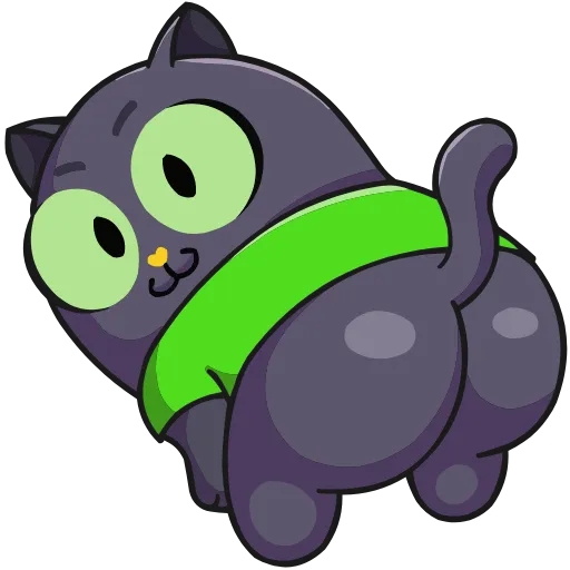 🍑 Эмодзи «Набор эмоджи с Котом из ВК в качестве» для Telegram