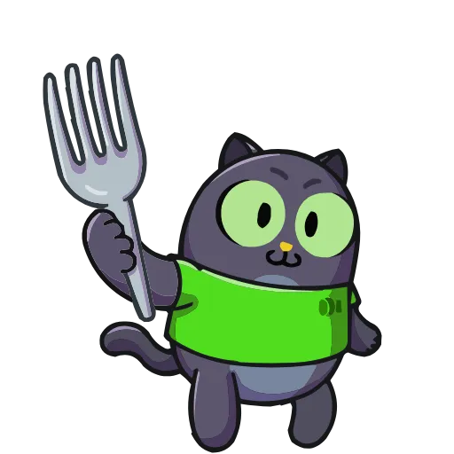 🍴 Эмодзи «Набор эмоджи с Котом из ВК в качестве» для Telegram