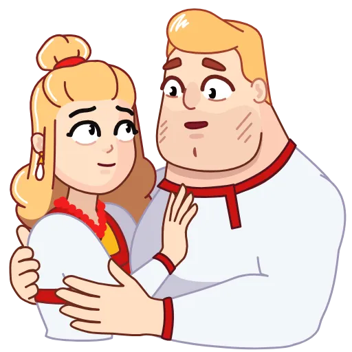 🤗 Эмодзи «Иван и Софья» для Telegram