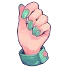 💅 Эмодзи «💚 Набор эмоджи с изумрудным рандомчиком» для Telegram