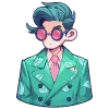 👄 Эмодзи «💚 Набор эмоджи с изумрудным рандомчиком» для Telegram