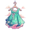 👗 Эмодзи «💚 Набор эмоджи с изумрудным рандомчиком» для Telegram