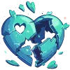 💔 Эмодзи «💚 Набор эмоджи с изумрудным рандомчиком» для Telegram