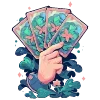 💅 Эмодзи «💚 Набор эмоджи с изумрудным рандомчиком» для Telegram