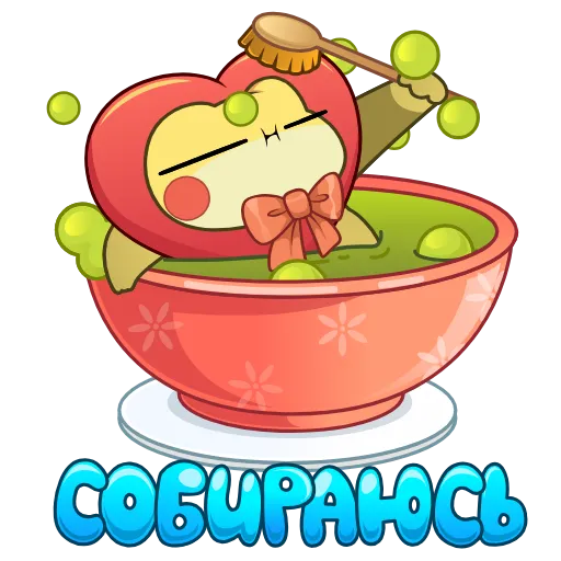 🛀 Стикер «Жаба Ивановна» для Telegram