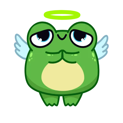 😇 Стикер «Жабка» для Telegram