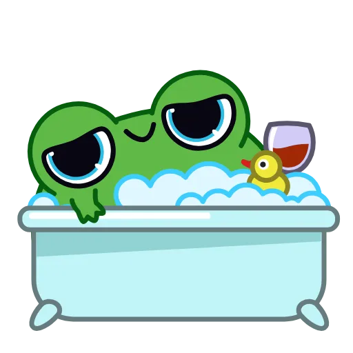 🛁 Стикер «Жабка» для Telegram