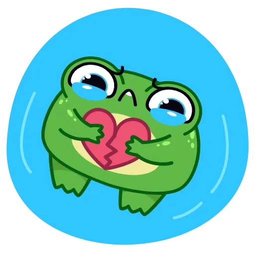 💔 Стикер «Жабка» для Telegram