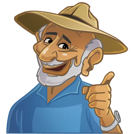 😉 Стикер «JacqueFresco» для Telegram