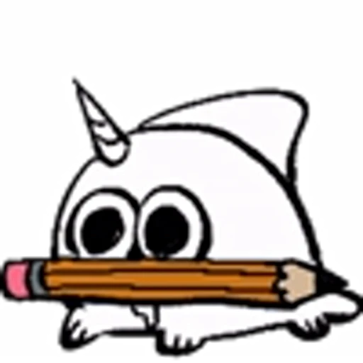 📝 Стикер «human and unicorn» для Telegram