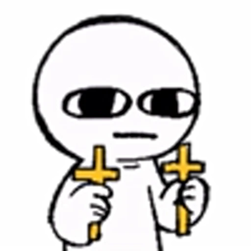 ✝ Стикер «human and unicorn» для Telegram