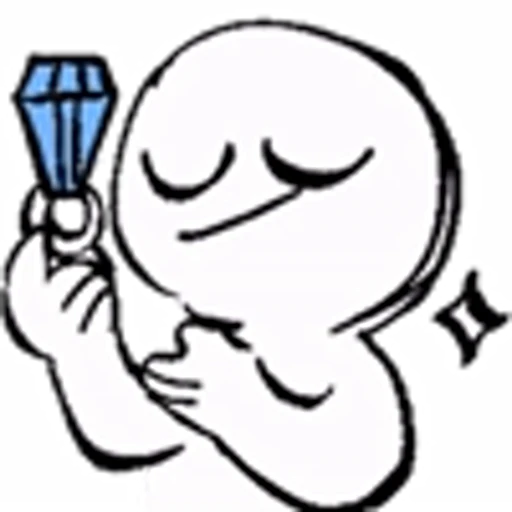 💍 Стикер «human and unicorn» для Telegram