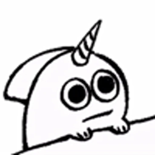 😐 Стикер «human and unicorn» для Telegram