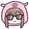 😎 Эмодзи «Jersey Chan ()» для Telegram
