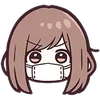 😷 Эмодзи «Jersey Chan ()» для Telegram