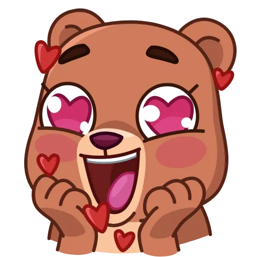 🥰 Эмодзи «Jo Bear» для Telegram
