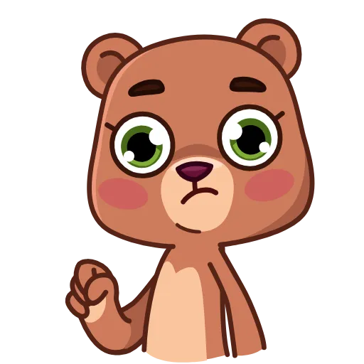 😨 Эмодзи «Jo Bear» для Telegram