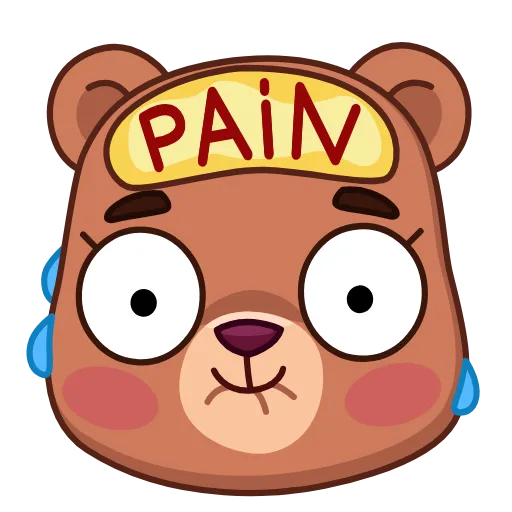 😰 Эмодзи «Jo Bear» для Telegram